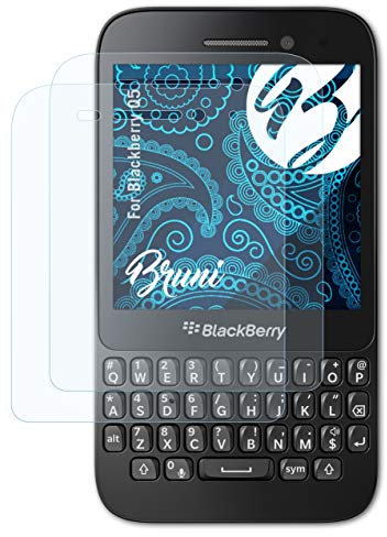 Bruni Schutzfolie kompatibel mit Blackberry Q5 Folie, glasklare Displayschutzfolie (2X)