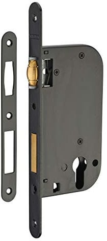 THIRARD - Boitier de serrure encastrable à rouleau à cylindre pour porte d'entrée, bouts ronds, axe 50mm