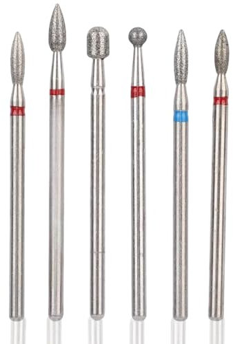 Broca Manicura,Taladro De Uñas Set，Cabeza De Esmalte De Uñas Brocas De Cerámica Para Uñas，Lima De Uñas Eléctrica De Las Uñas Hecho De Carburo De Tungsteno,Gel Acrílico Y Uñas Juego Para El Cuidado