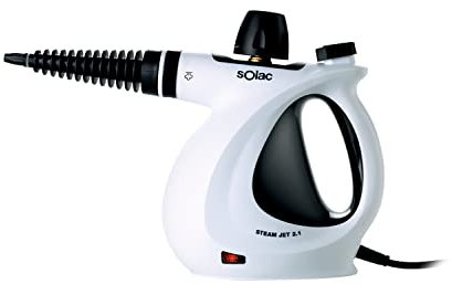 Solac LV1301 Limpiador a Vapor, 1050 W, 350 milliliters, Plástico, Blanco