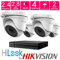 Hikvision Hilook CCTV System Home Security Kit 2mp Turret Camera fixed lens 1080p Full HD 20m Ir Compatible With TVI/AHD/CVI/CVBS 4ch DVR - THC-T120-MC - 204-F1 (HDD 2TB, 4x Cameras)
