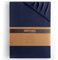 DecoKing Spannbettlaken 200x200 200x220 cm 100% gekämmte Baumwolle Dunkelblau Spannbetttücher Jersey Boxspringbett Amber 200 x 200 200 x 220