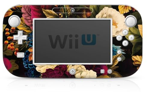 DeinDesign Skin kompatibel mit Nintendo Wii U Gamepad Folie Sticker Vintage Blumen Muster