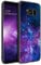BENTOBEN für Samsung S8 Hülle Handyhülle Samsung S8 Case Slim leicht dünn Lila Nebula Pattern Muster PC Schale mit TPU Bumper Kratzfest Schutzhülle Hülle für Samsung Galaxy S8
