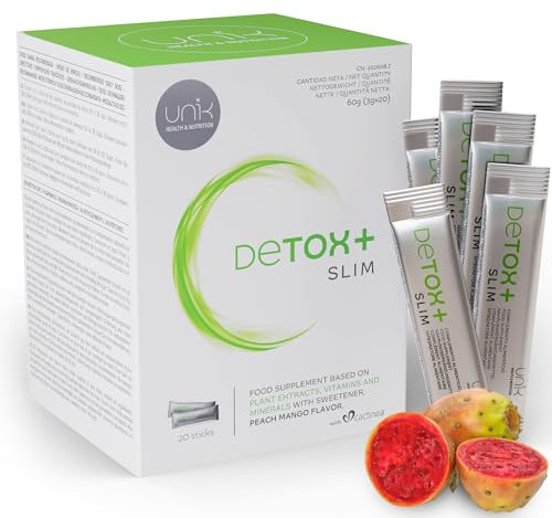 Grüne Helfer Super Greens Food mit Cactinéa + Mariendistel + Artischocke + Grünem Tee + Ingwer & Traubenkern – Grüner Helfer 20 Sticks Mango-Pfirsich Geschmack – Ohne Zucker & Gluten - Unik