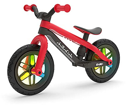 Chillafish Unisex-Jugendliche BMXie Glow-Red, rot, Avec roues lumineuses