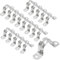 Bonsicoky 30 Stück M40 starres Rohrband, 3,8 cm Edelstahl, 2 Löcher, Kabel-U-Halterung, Rohrschelle zur Befestigung von Rohren oder Kabeln, 1,8 cm Breite