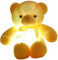 Zinsale Ours Animal en Peluche 7 Couleurs Lumière Changeante Ours en Peluche Jouet Oreiller LED Lumineux Lumière de Nuit pour Enfants de Couchage (Yellow)