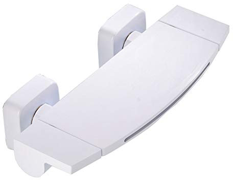 SHUGUANG Robinet de Baignoire Cascade Mitigeur de Baignoire Laiton Mitigeur de Douche Montage Mural Double Poignée Robinet de Douche,Blanc