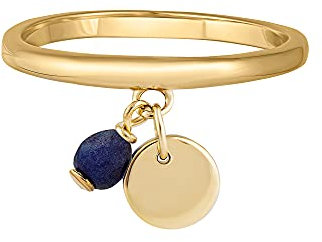 cai Damen Ring 925/- Sterling Silber Glänzend Lapislazuli gelb 274270268