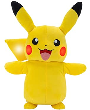 Bizak Pokemon Pikachu Electrónico, Peluche Interactivo con Sonidos, Luces y movientos, es una recreacion del Pikachu Real (63222365)