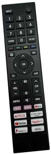 ERF3A80 for Hisense TV Remote Control, Universal Remote Control for Hisense 4K UHD TV, No Setup Required hisense remote control