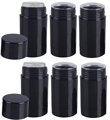 Minsily 10 Stück 75 ml Runde Leere Deo-Behälter zum Aufdrehen von Füllstäben,Kunststoff Deo-Behälter,Leere Lippenbalsam-Tuben,Deo Behälter Leer Lippenstifthülsen Kunststoff DIY Deo Buntstift Chapstick