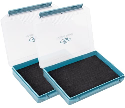 SF 3600 Größe Slit Foam Case Jigköpfe Haken Spinner Löffel Aufbewahrungstablett für Angelgeräte 2 Packungen