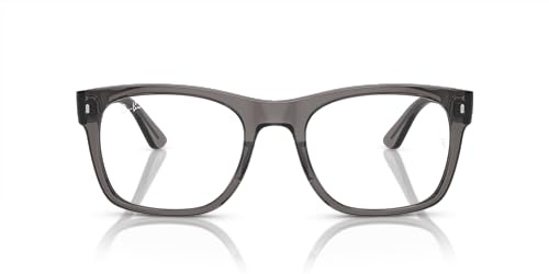 Ray-Ban Rx7228 Brillenrahmen für verschreibungspflichtige Brillen, quadratisch, Opal, dunkelgrau/Demo-Gläser, 55 mm