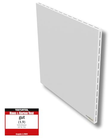 SCHMIDBAUER® Infrarotheizung Hybrid 450 Watt - integr. Thermostat/Standfuß - Infrarottechnik mit Raumluft-Konvektion - Elektroheizung - Direktheizung