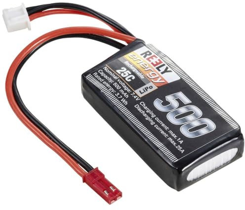 Reely Modellbau-Akkupack (LiPo) 7.4 V 500 mAh Zellen-Zahl: 2 25 C Softcase BEC