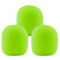 LEFXMOPHY SM58 Pop Filter，Mic Foam Replacement for Shure SM58 Vocal Microphone Windscreen, Green Noise-cancellation Windsock Cover 3-pack, LF-SM58-POP-FILTER-GREEN