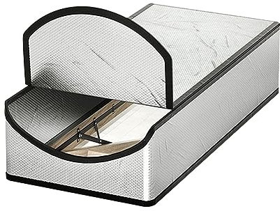 Iunipusy Dachbodentreppen-Isolationsabdeckung, Premium-Energiespar Dachbodentür-Isolator, Reflektiert 95% der Strahlungswärme, Einfacher Zugang durch Reißverschluss, 63,5 X 137,2 X 27,9 cm