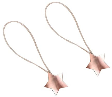 MAGICLULU 2pcs Metal Curtain Magnetic Buckle Install Fastener Tieback Hooks for Living Easy to Use