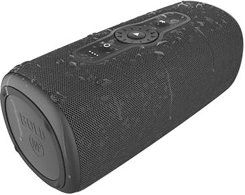 Fresh 'n Rebel Bold M2, Bluetooth Lautsprecher mit 24 Uhr spielzeit, Wasserdichter (IP67) Tragbarer musikbox Bluetooth, Party Mode, Lautstärkeregelungsring, Tiefe Bässe, Kräftige Lautstärke (Schwarz)