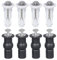 DAZZLUXE Set di 8 accessori per sedile WC, set di fissaggio per sedile WC, accessori di fissaggio per sedile WC, cerniere per sedile WC, set di riparazione per WC