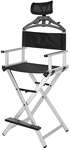 wanghaiyanBD Make-up-Stuhl, zusammenklappbar, Campingstühle für Erwachsene, tragbarer Regiestuhl aus Aluminium, unterstützt bis zu 150 kg, professioneller Künstlerstuhl