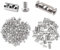 AEIOPRS 30 pcs Morsetto per Fune Metallica Clip Metalliche Morsetto Cavo a Fune Fune Metallica In Acciaio Inox Fune Metallica Clip Morsetto Morsetti per Funi per Cavi In Filo di Acciaio
