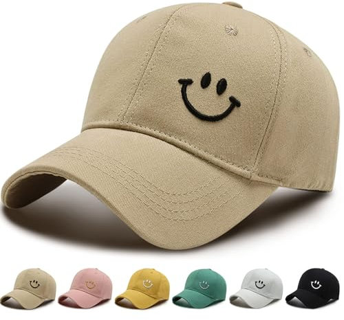 Baseball Cap Damen Herren Baumwolle,Baseball-Mütze Unisex Verstellbar Basecap Sonnenschutz Baseballkappen Sport Cap Sonnenhut für Sport Reisen Draußen