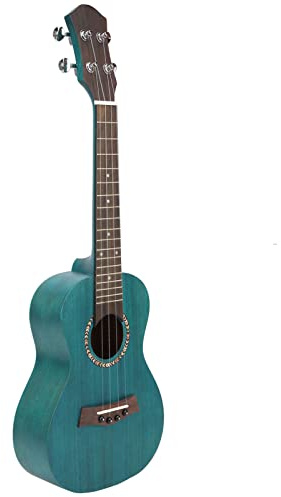 Ukulele Mahagoni Furnier Matte Ukulele Matte Palisander Carbon Saiten für Anfänger Saiteninstrument (26 Zoll Retro Malachitgrün)
