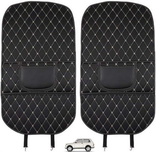 LIMINFACAI 2 Stück Auto Rücksitz Anti Kick Pad für Buick Enclave Encore Lacrosse Regal Park Avenue Opel Insignia,Rücksitzschutz Anti Kick Wasserdicht Kratzfest Autositzschutz Leder Zubehör,A/Long