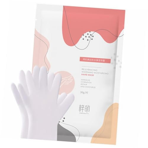 HAPINARY 6 Paare Handmaske handpflege sabberlack gastherme wundrrschön fleab Aufhellende Peeling-Handschuhe Handpeeling zum Aufhellen der Hände - für Hand Vlies Weiß