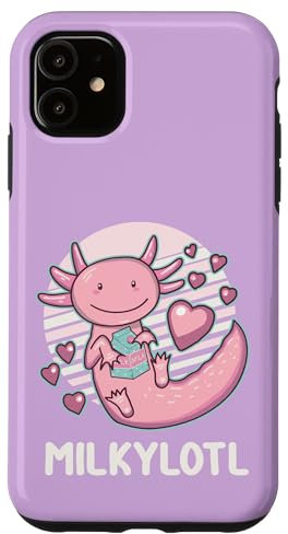 Hülle für iPhone 11 Axolotl Milk Lover Milkylotl Kawaii Chibi Ästhetisches
