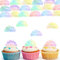 ENLACE 48 Stück Essbare Tortendeko Geburtstag,Happy Birthday Deko Torten Kinder,Kuchen Deko Geburtstag Essbar,Cupcake Topper Happy Birthday Tortendeko für Mädchen Jungen