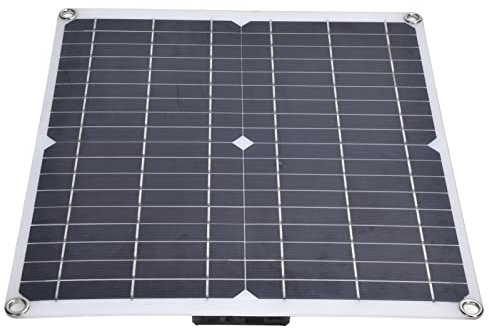 Kit de Panneau Solaire 35W 12V Flexible Double USB Monocristallin pour Camping Randonnée