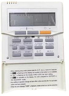 Controller Panel Central Air Conditioner Remote Controller,Compatible For Fujitsu, Multi-line T/Mini-T Series Wire Controller UTY-RNKYT Central Air Conditioning,Replacement Accessories(1pcs)
