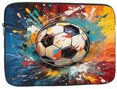 Laptoptasche für Damen und Herren, wasserfest, 38,1 cm (15 Zoll), Sportball, wasserfest, Business-Computer-Tragetasche, stoßfeste Notebook-Hülle
