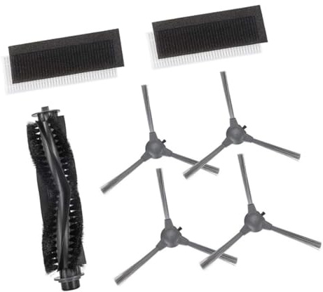 Ersatzteilset for Bagotte BG600, BG700, BG800 Saugroboter: 4 Seitenbürsten, 2, 1 Rollenbürste (kompatibel mit Hoover).