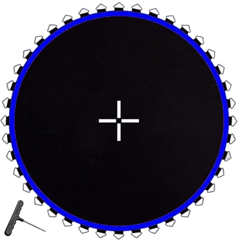Trampolin-Ersatzmatte UV-beständiges Trampolin-Pad mit 48 Ösen robuste Sprungmatte für Garten und Outdoor 8 Fuß