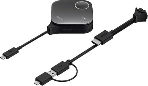 BenQ Instashow VS25・Digital Signal Transmitter・Schwarz・123 mm・49 mm・123 mm・300 g (5J.K0F28.E4A)