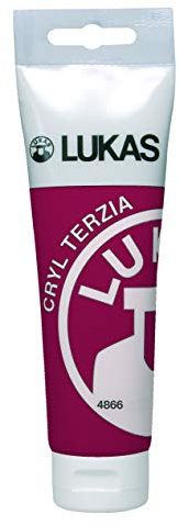 LUKAS CRYL TERZIA 125 ml - Acrylfarbe in Studien-Qualität - Farbton Krapplack