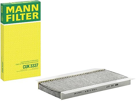 MANN-FILTER CUK 3337 Innenraumfilter/Kabinenluftfilter - Pollenfilter mit Aktivkohle - für Pkw + Transporter