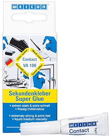WEICON Contact VA 100 3 g | Cyanacrylat-Klebstoff | Universalkleber