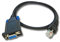 vhbw Programmierkabel RS-232 kompatibel mit Motorola CM200, CM140, CM340, CM300, Desktrac-Serie, CM360, CM160 Funkgerät - Seriell Adapter Schwarz