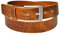 DayneQ 3,5cm Kroko Optic Leder Guertel -H.Braun/Cognac-120cm Bundweit