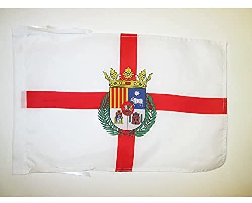 AZ FLAG Province of Teruel Flag 45x30 cm 100D Polyester Cords | Indoor and outdoor use Spanish 12x18 in decorative flag double stitched seams and reinforced edges with ties