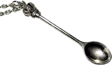 CPUK) NOVELTY CLASSIC STYLE VINTAGE CROWN STYLE ALICE IN WONDERLAND MINI IBIZA SPOON NECKLACE CHAIN NECK LACE 18 buy 2 get 3 by consumerproducts-uk