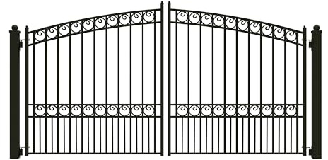 ALEKO Dual Swing Driveway Gate - Paris Style, 12 feet