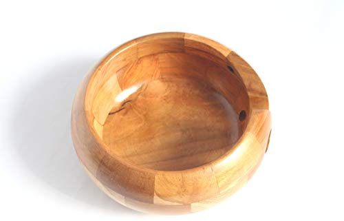 Artisans World Multi Wood Large Yarn Bowl - 7 x 3