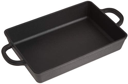 Crock Pot 111978.01 Gusseisen-Pfanne, rund, emailliert, 20,3 cm, vorgewürzt Lasagneform 13-Inch Preseasoned